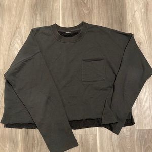 Aerie French terry cropped sweatshirt